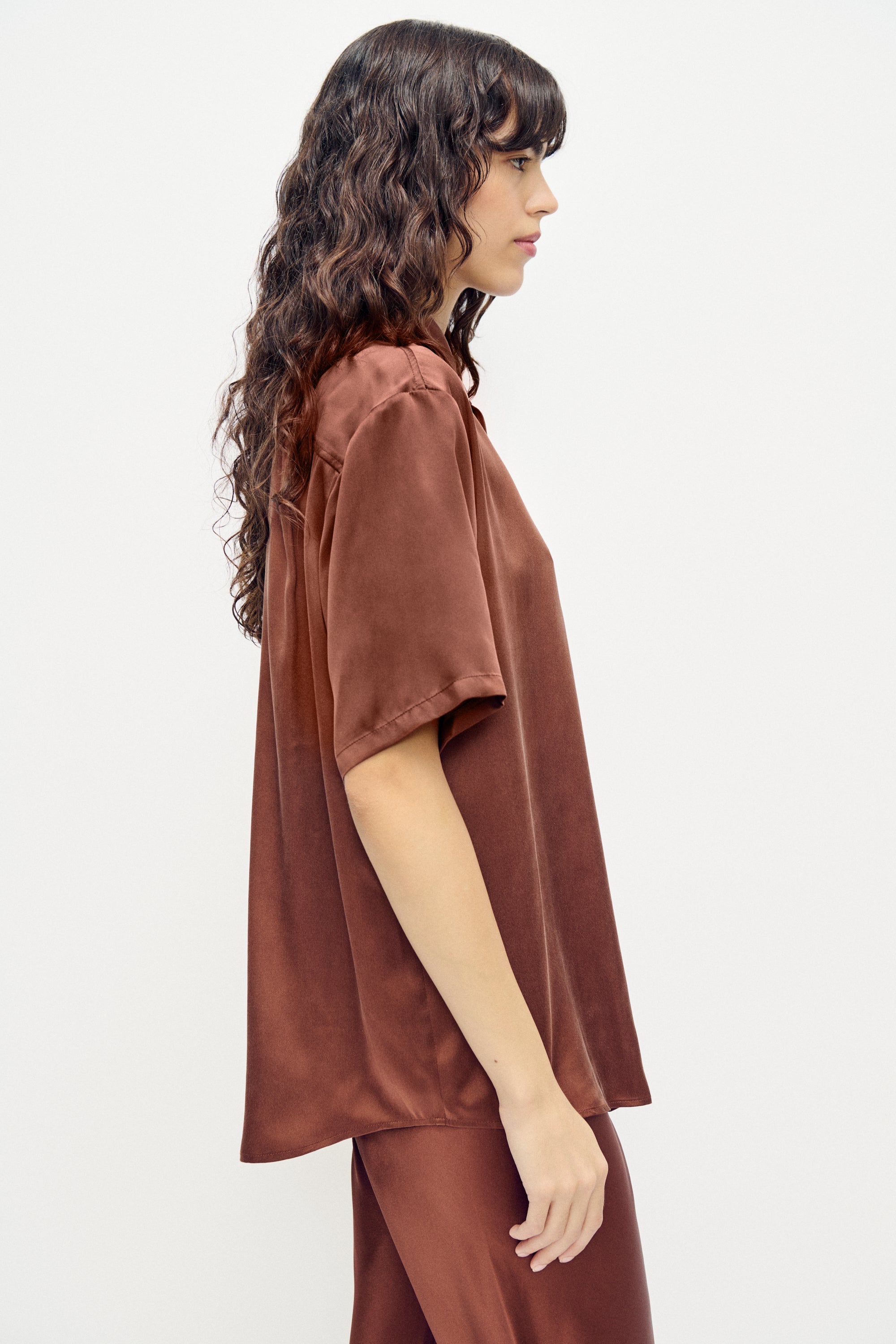 SHORT SLEEVE BOYFRIEND SHIRT ROOT