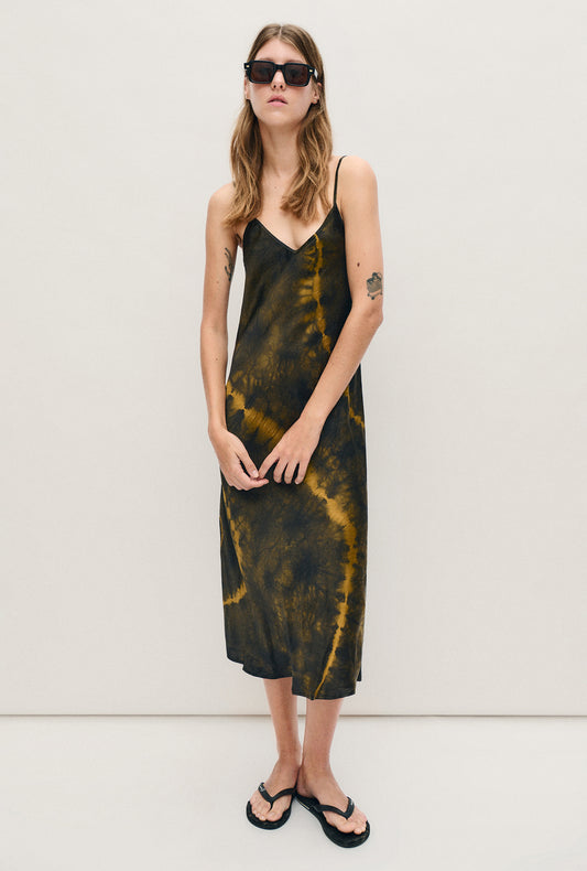 90S SLIP DRESS TIE-DYE