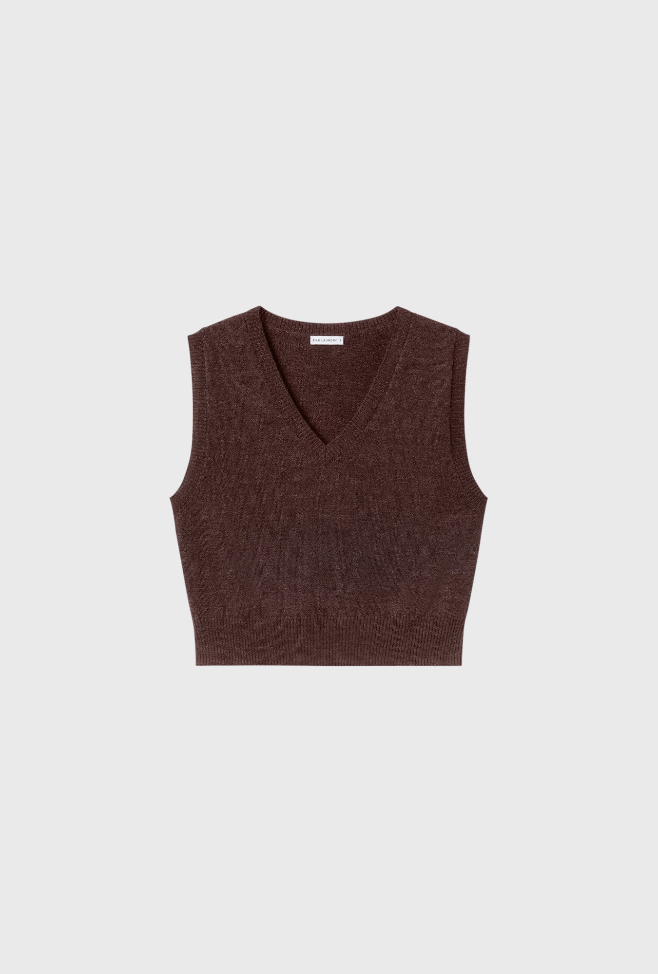 WOOL V-NECK SWEATER VEST ROOT