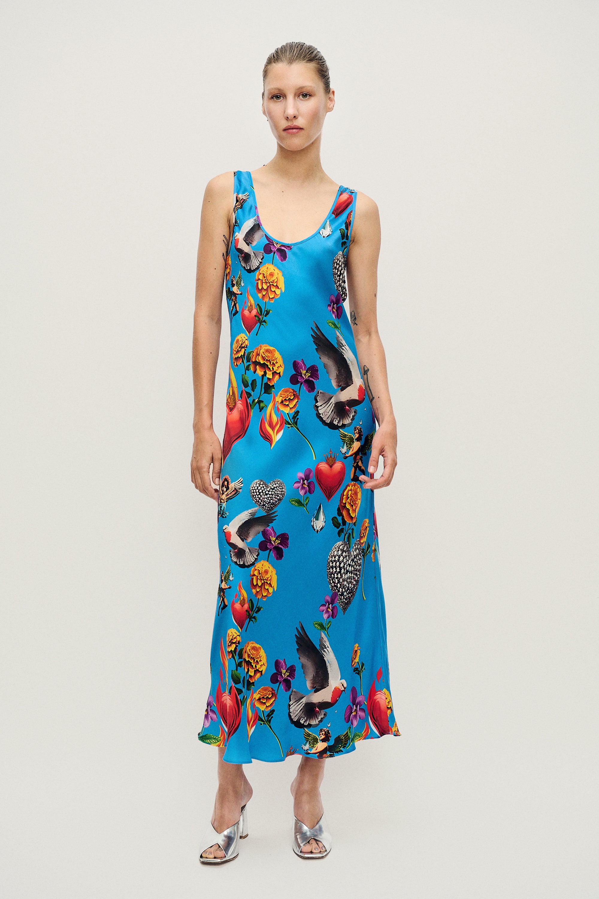 SCOOP NECK DRESS DEARLY BELOVED MIRAGE