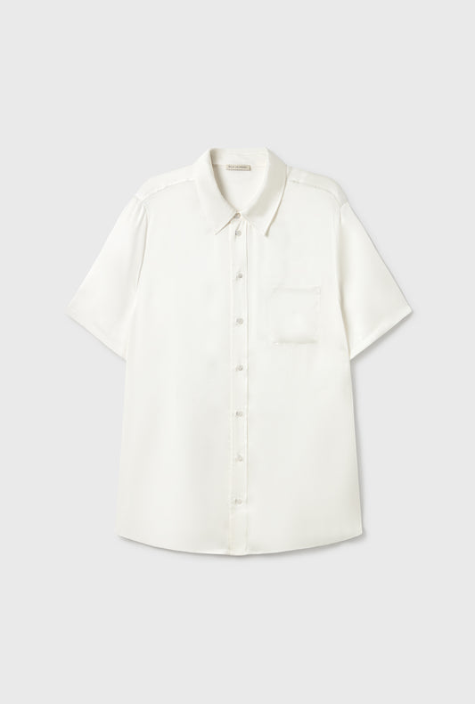 SHORT SLEEVE BOYFRIEND SHIRT 2.0 WHITE