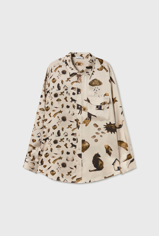 BOYFRIEND SHIRT MIRACLES HAZELNUT