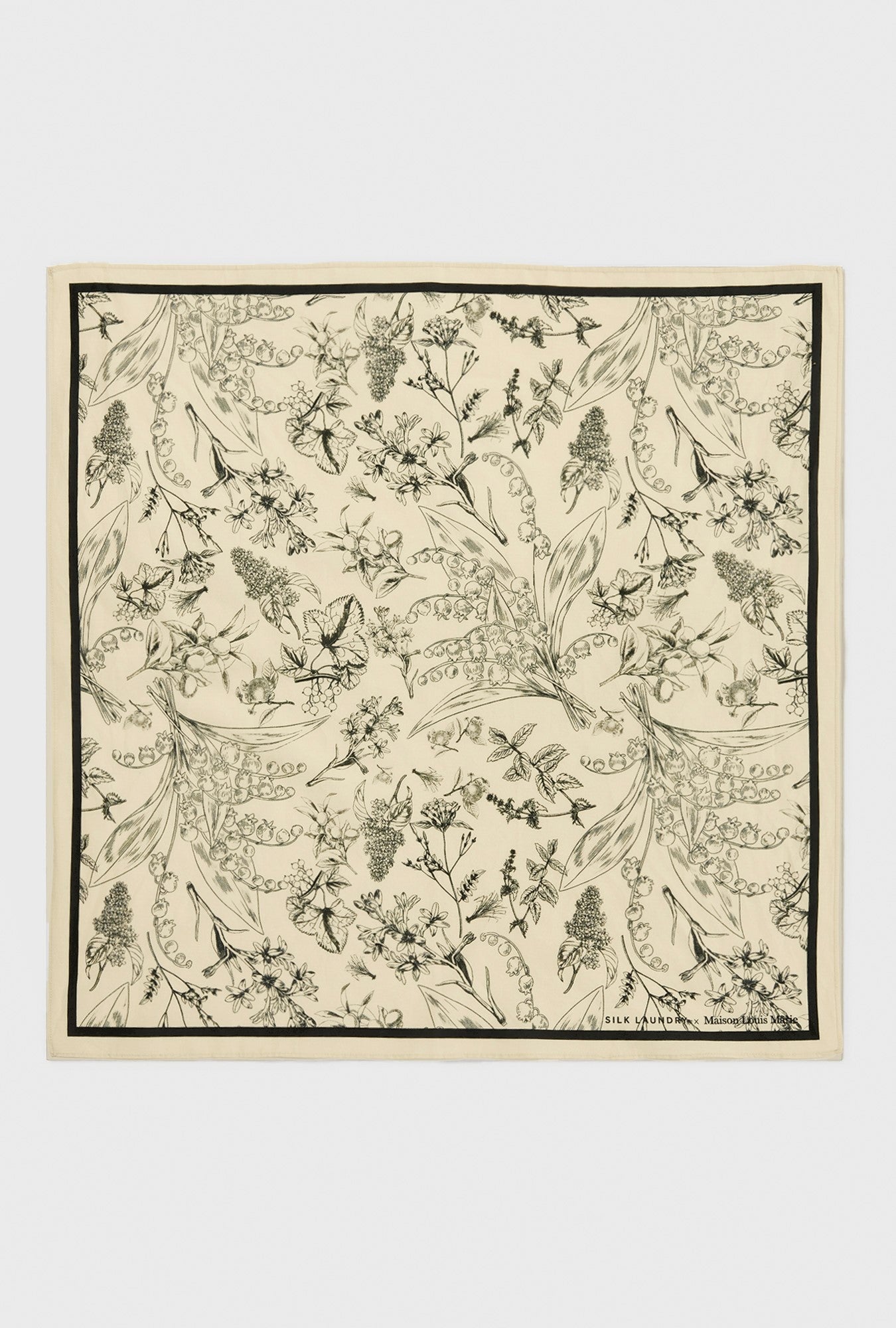 COTTON SILK SCARF SILK LAUNDRY x MAISON LOUIS MARIE