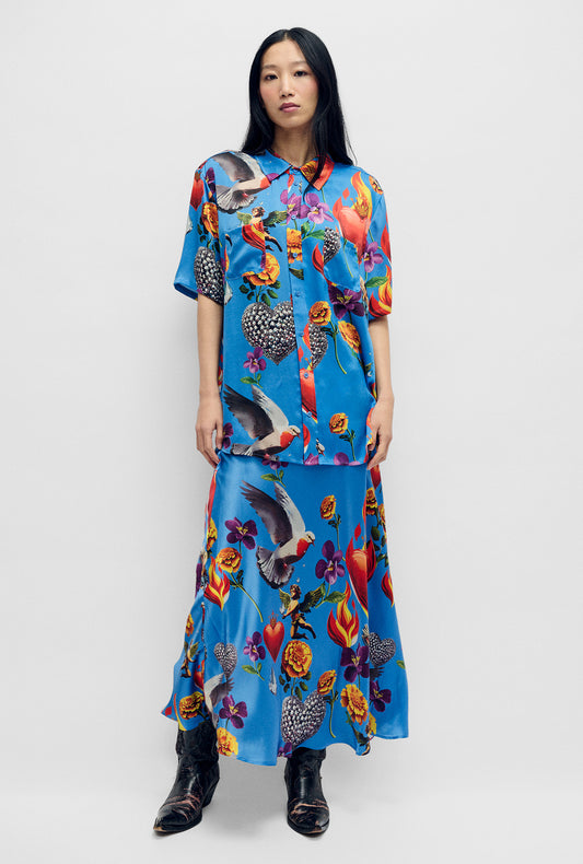 SHORT SLEEVE BOYFRIEND SHIRT DEARLY BELOVED MIRAGE