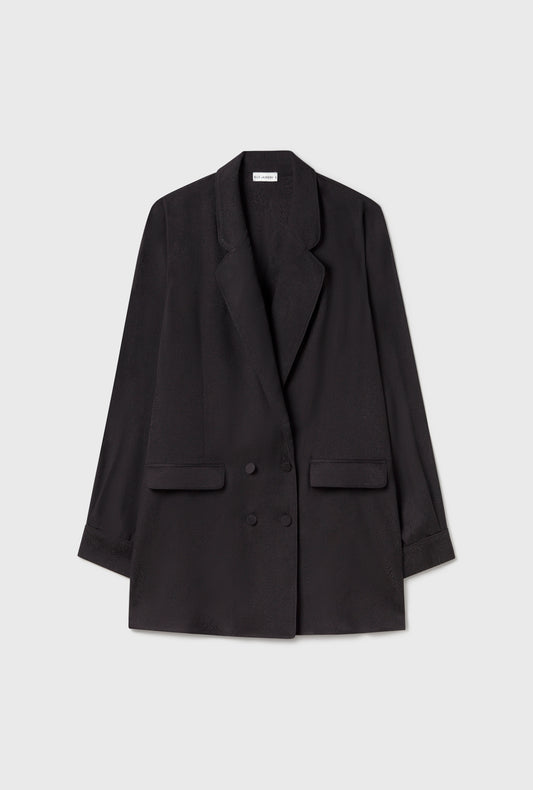 RELAXED BLAZER CORAL JACQUARD