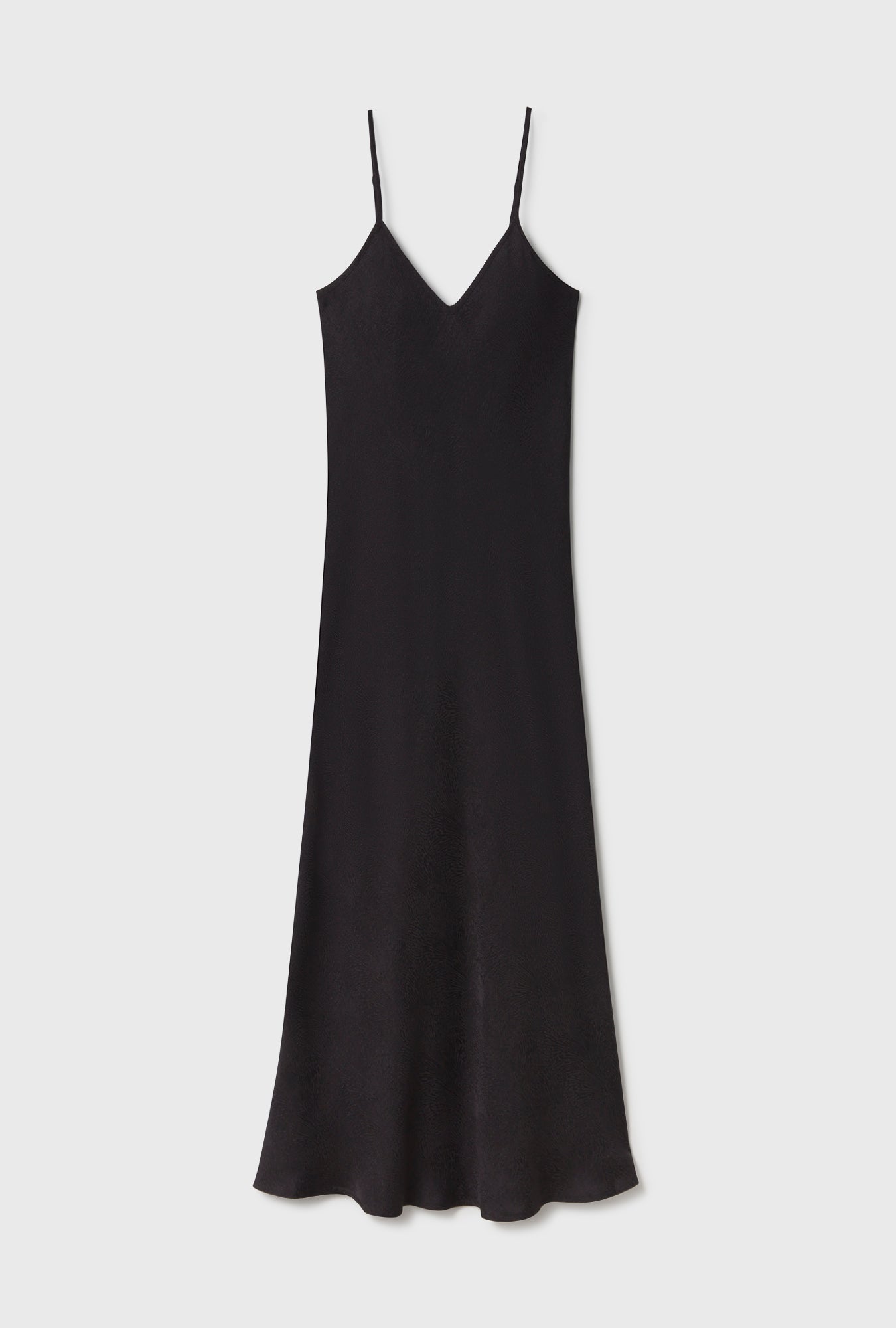 90S SLIP DRESS CORAL JACQUARD BLACK