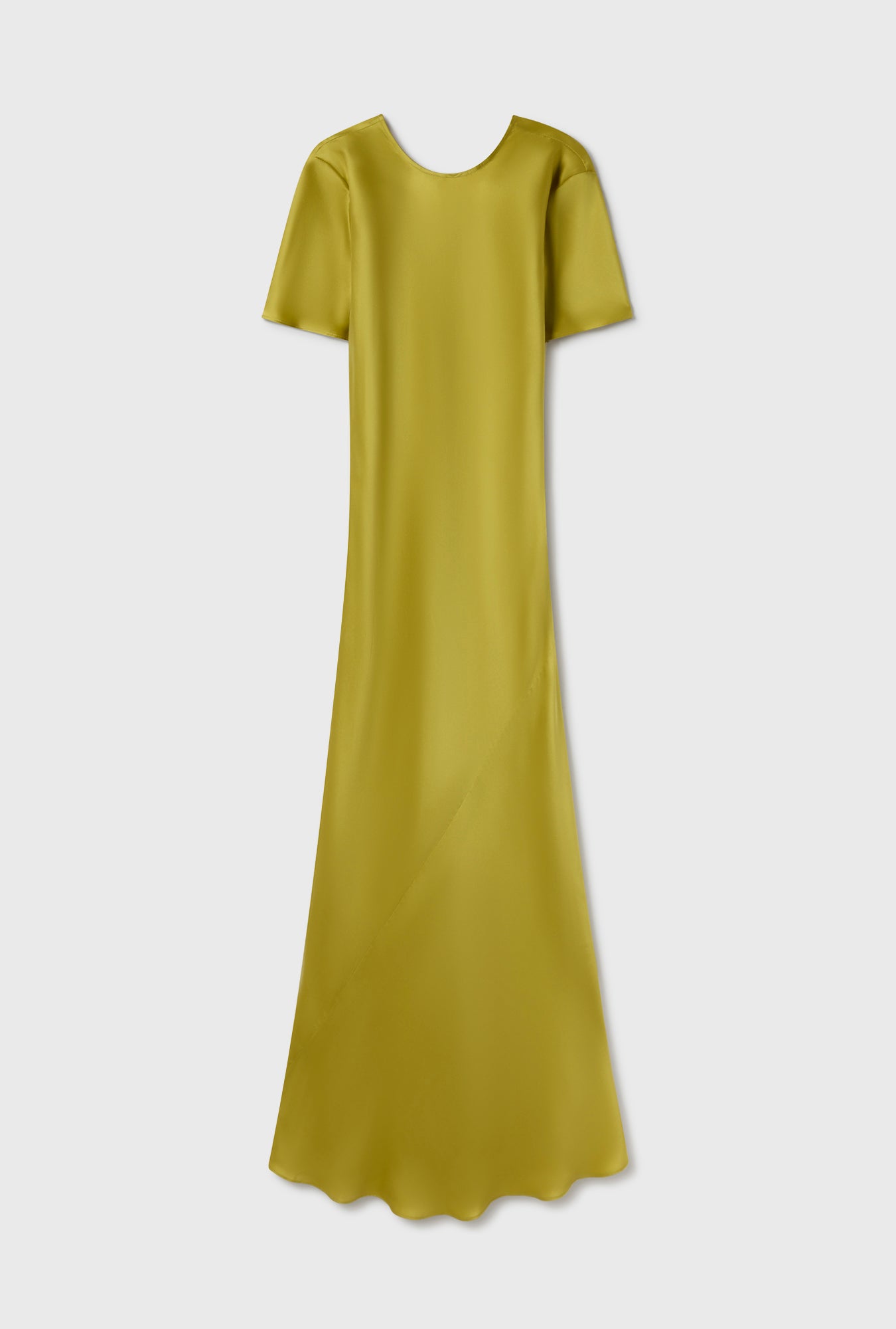 SHORT SLEEVE BIAS DRESS CACTUS