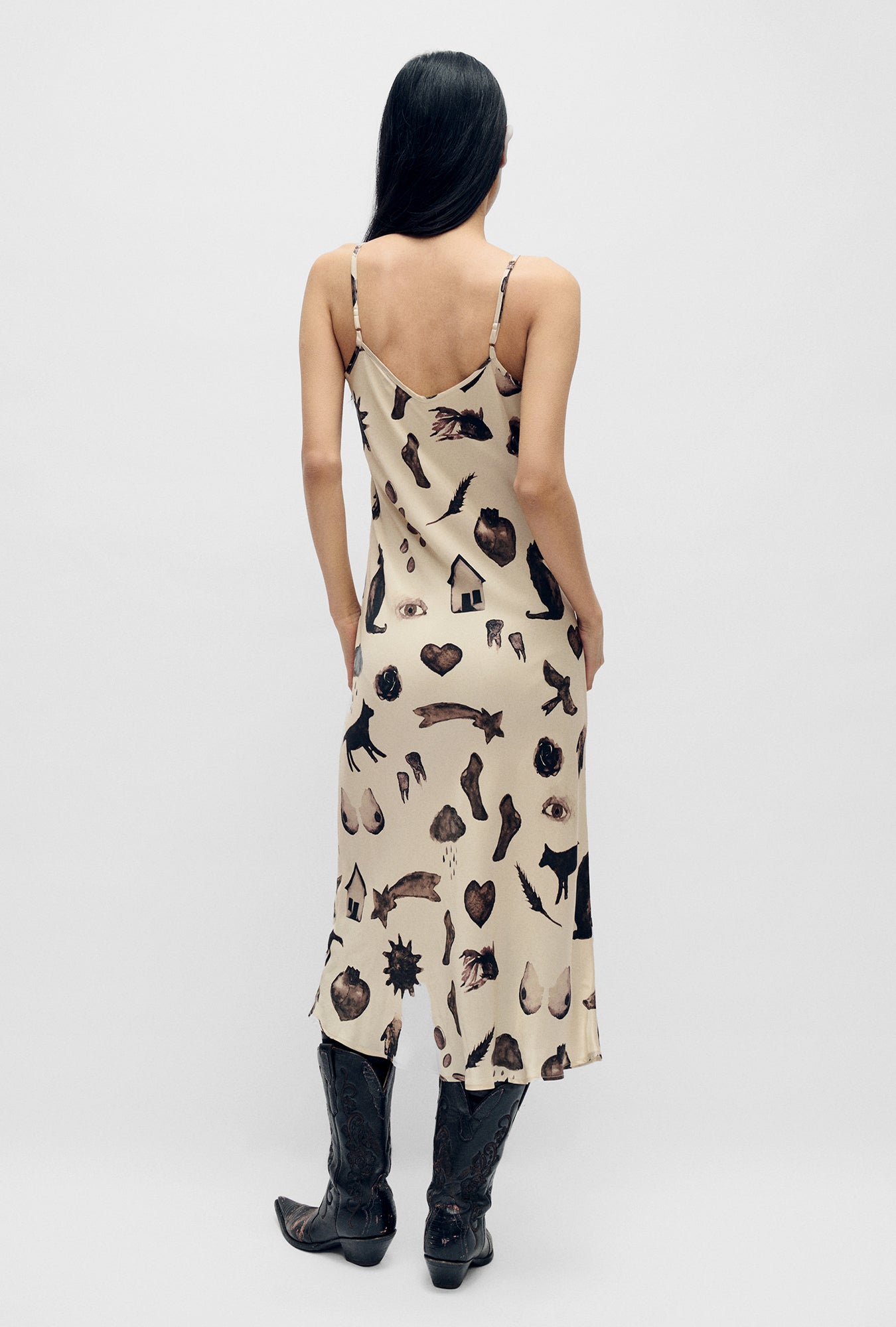 90S SLIP DRESS MIRACLES HAZELNUT