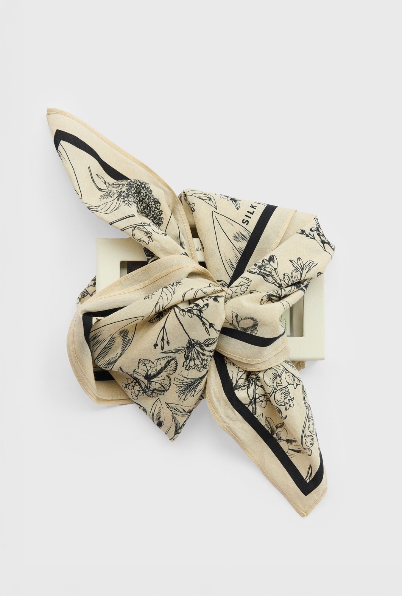 COTTON SILK SCARF SILK LAUNDRY x MAISON LOUIS MARIE
